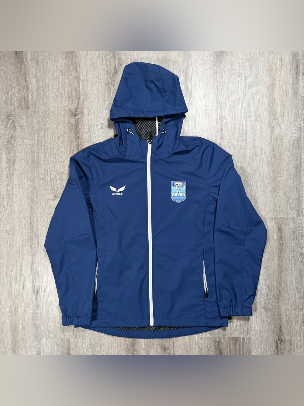 Unbranded Lightweight Blue Hooded Shirt Jacket